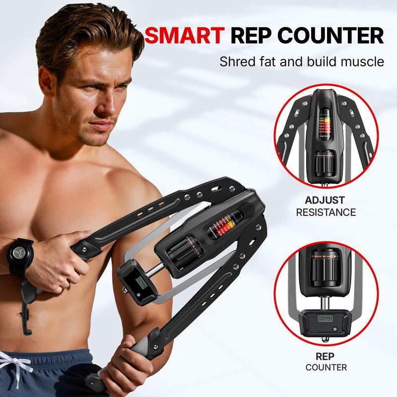 Hydraulic Arm Trainer with Counter, 22-440Lbs