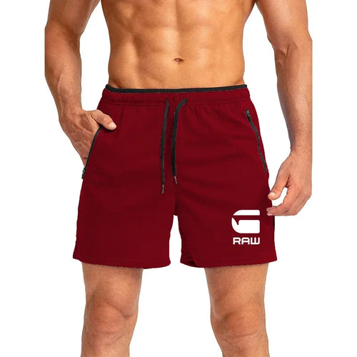 2025 Fitness Shorts Men's Running Fitness Training Quick drying Swimming Pants Beach Pants
