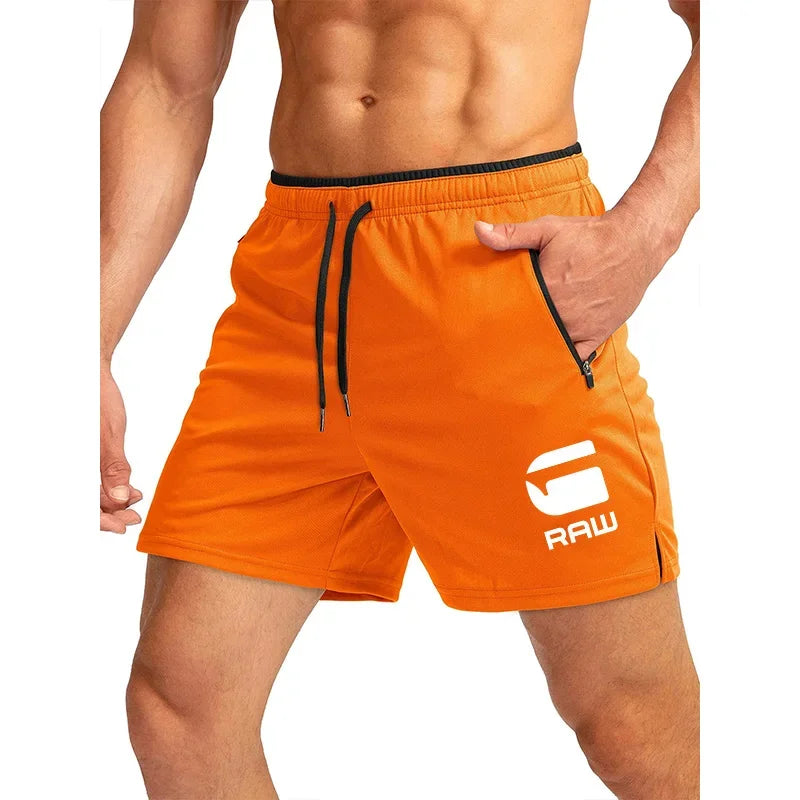2025 Fitness Shorts Men's Running Fitness Training Quick drying Swimming Pants Beach Pants