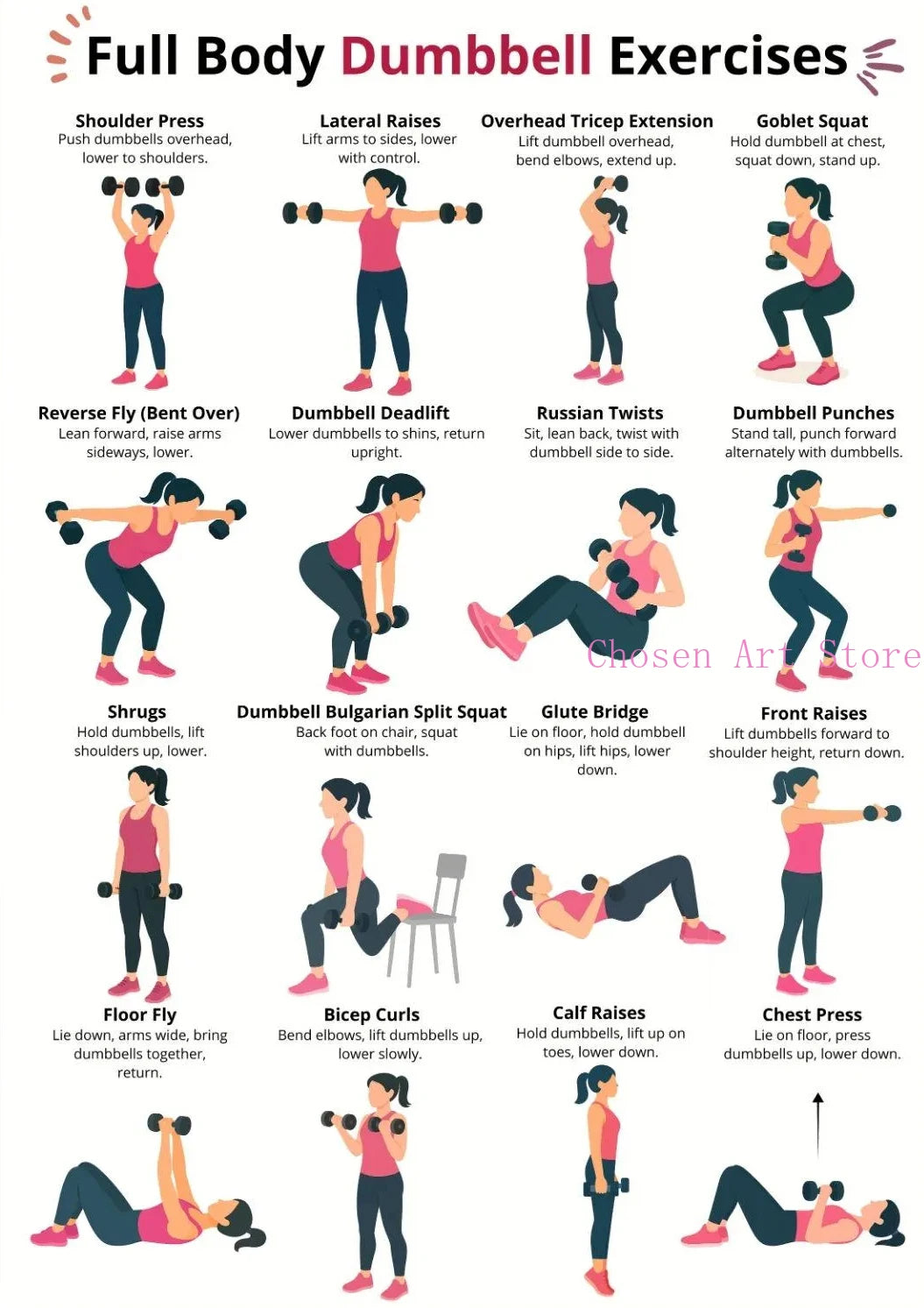 Fitness Exercise Schedule Poster Print Canvas Art Pictures Home Forliving Room and Gym Wall Modern Decor Frameless Painting