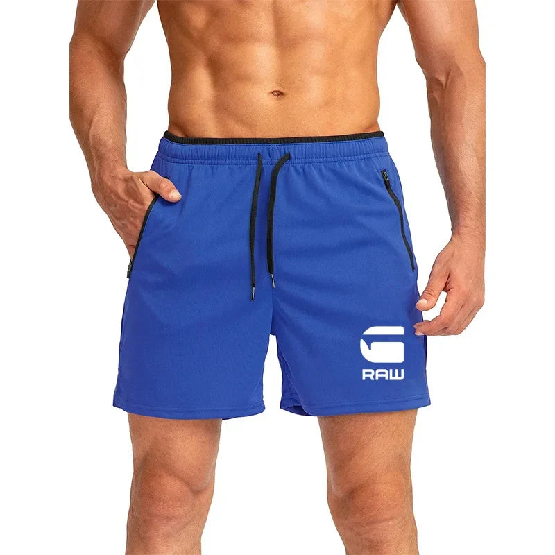 2025 Fitness Shorts Men's Running Fitness Training Quick drying Swimming Pants Beach Pants