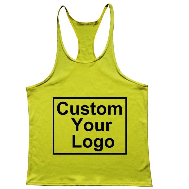 Customized logo new fashion sleeveless shirt vest men's fitness shirt men's fitness training fitness vest sports