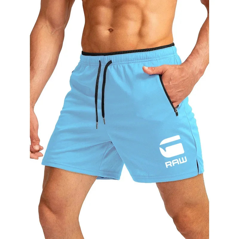 2025 Fitness Shorts Men's Running Fitness Training Quick drying Swimming Pants Beach Pants