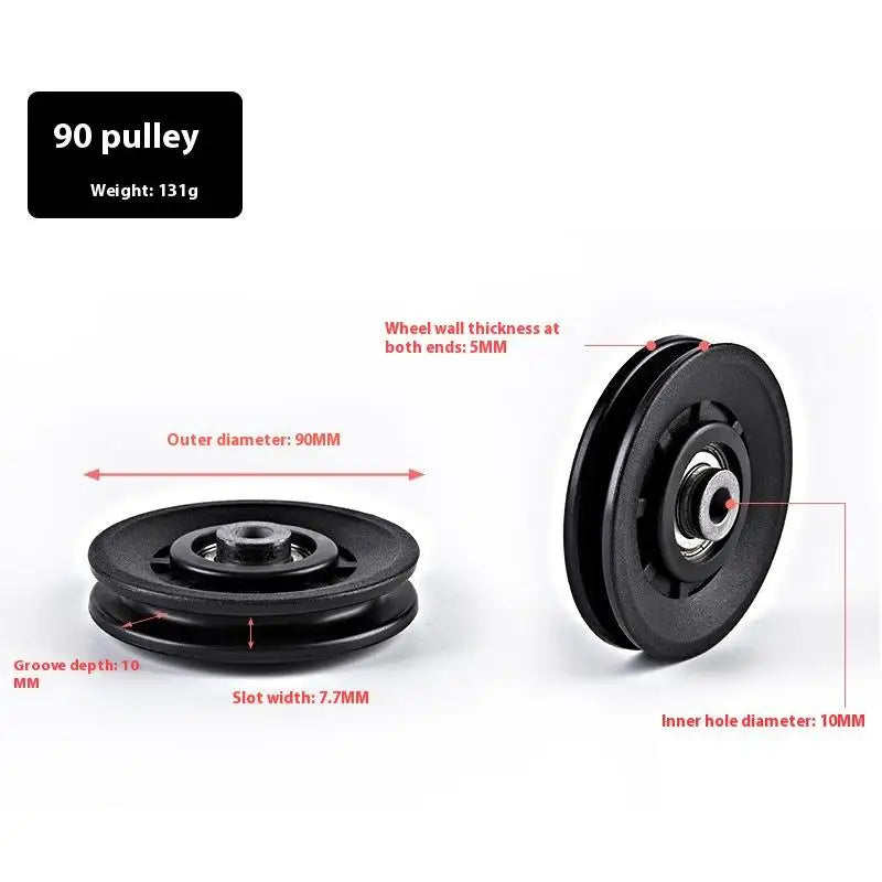 1pcs 50-160MM Pulley Wheel Cable Fitness Bearing Universal Gym Bearing Pulley Nylon Bearing Fitness Equipment