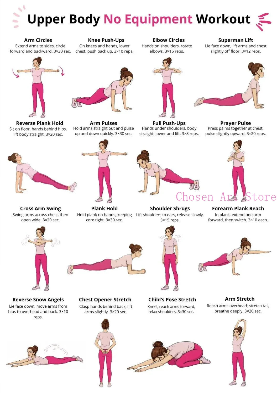 Fitness Exercise Schedule Poster Print Canvas Art Pictures Home Forliving Room and Gym Wall Modern Decor Frameless Painting