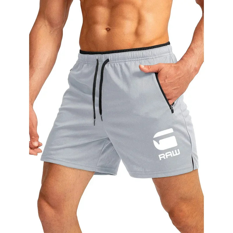 2025 Fitness Shorts Men's Running Fitness Training Quick drying Swimming Pants Beach Pants