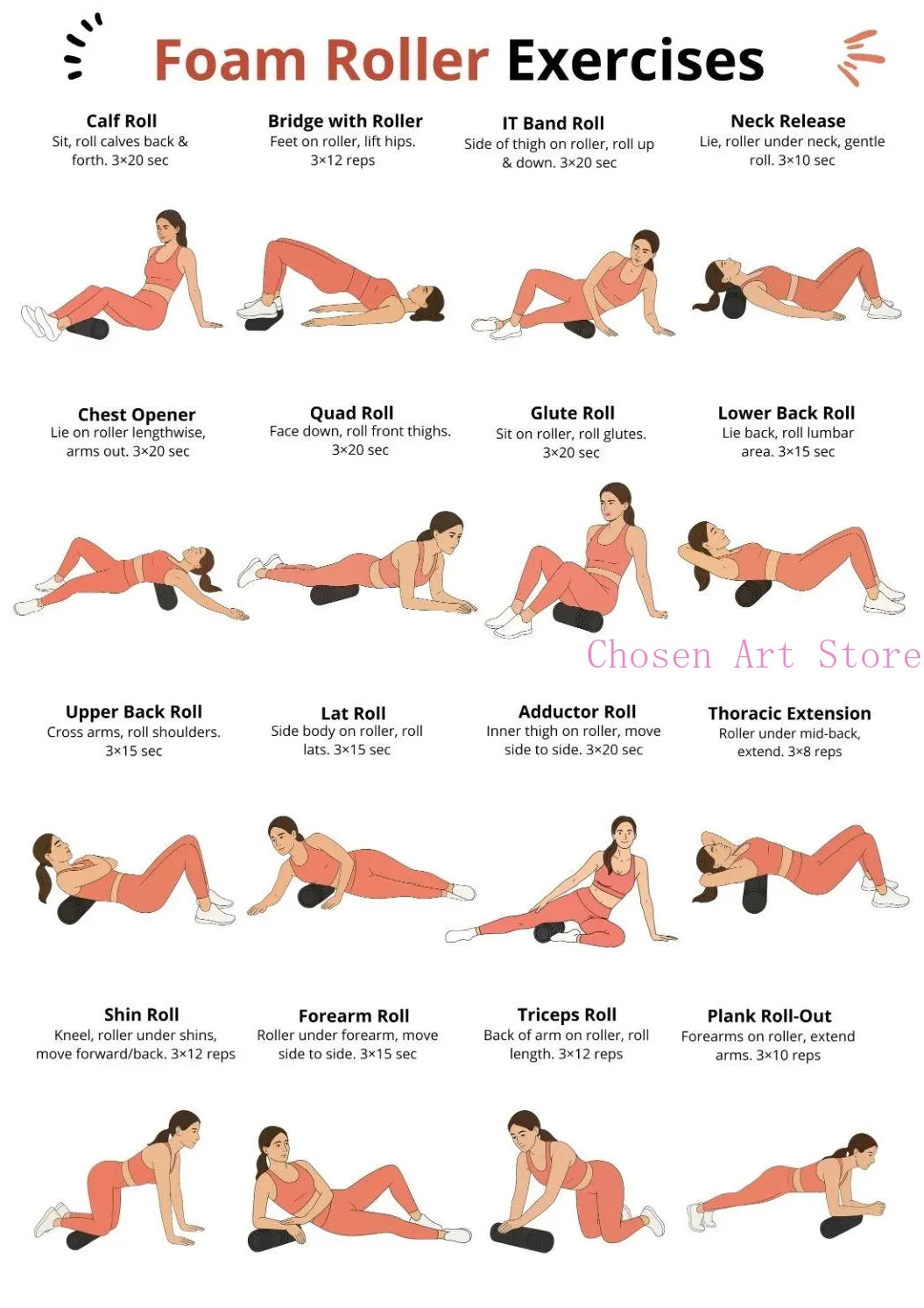 Fitness Exercise Schedule Poster Print Canvas Art Pictures Home Forliving Room and Gym Wall Modern Decor Frameless Painting