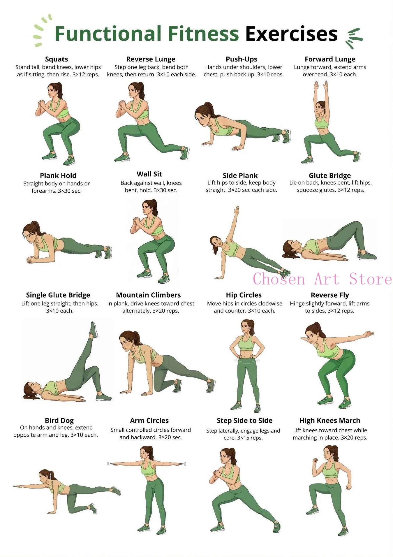 Fitness Exercise Schedule Poster Print Canvas Art Pictures Home Forliving Room and Gym Wall Modern Decor Frameless Painting