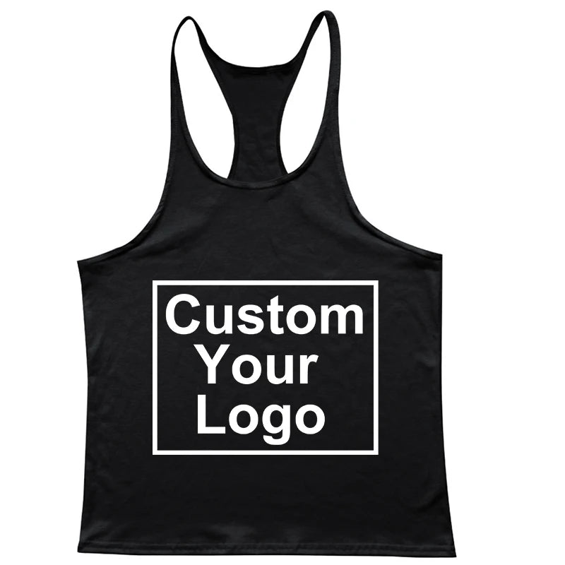 Customized logo new fashion sleeveless shirt vest men's fitness shirt men's fitness training fitness vest sports