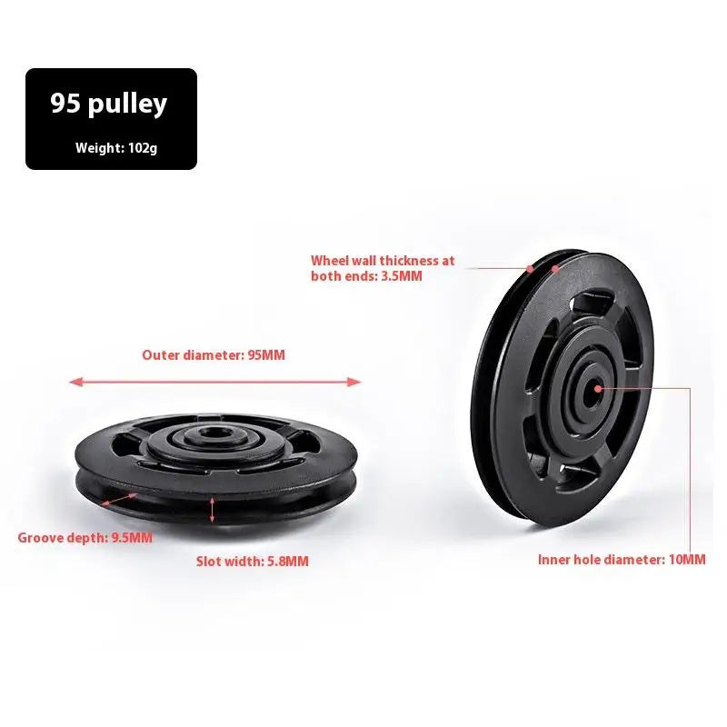 1pcs 50-160MM Pulley Wheel Cable Fitness Bearing Universal Gym Bearing Pulley Nylon Bearing Fitness Equipment