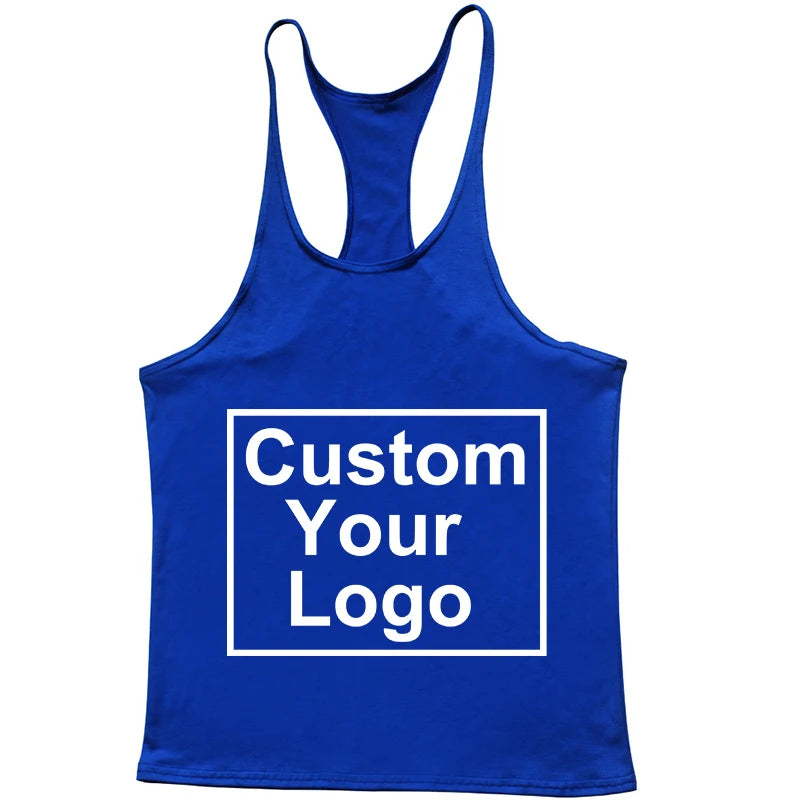 Customized logo new fashion sleeveless shirt vest men's fitness shirt men's fitness training fitness vest sports