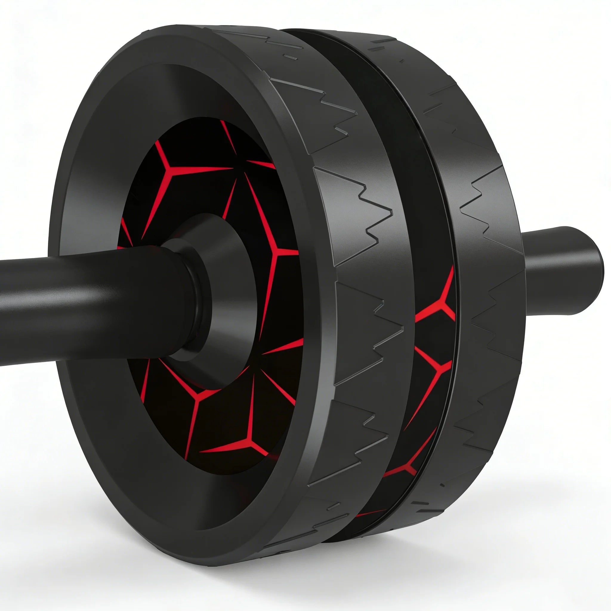 Suitable for home portable abdominal fitness wheel in gym, abdominal fitness device, silent abdominal fitness wheel, rubber