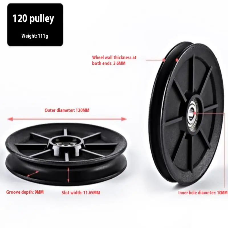 1pcs 50-160MM Pulley Wheel Cable Fitness Bearing Universal Gym Bearing Pulley Nylon Bearing Fitness Equipment