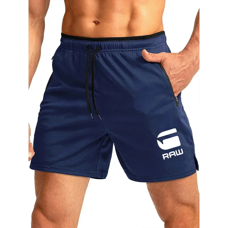 2025 Fitness Shorts Men's Running Fitness Training Quick drying Swimming Pants Beach Pants