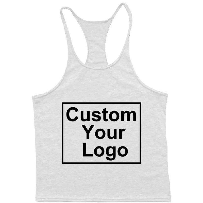 Customized logo new fashion sleeveless shirt vest men's fitness shirt men's fitness training fitness vest sports