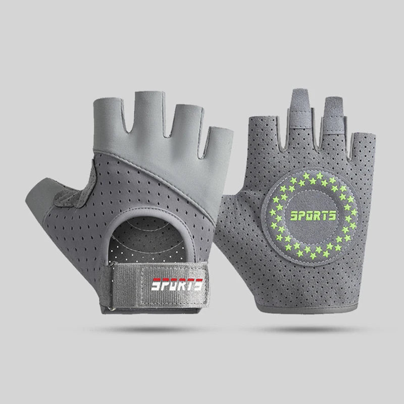 Fitness Yoga Gloves for Men Women Gym Hiking Summer Ice Silk Breathable Gloves Cycling Anti Slip Exercise Weightlifting Gloves