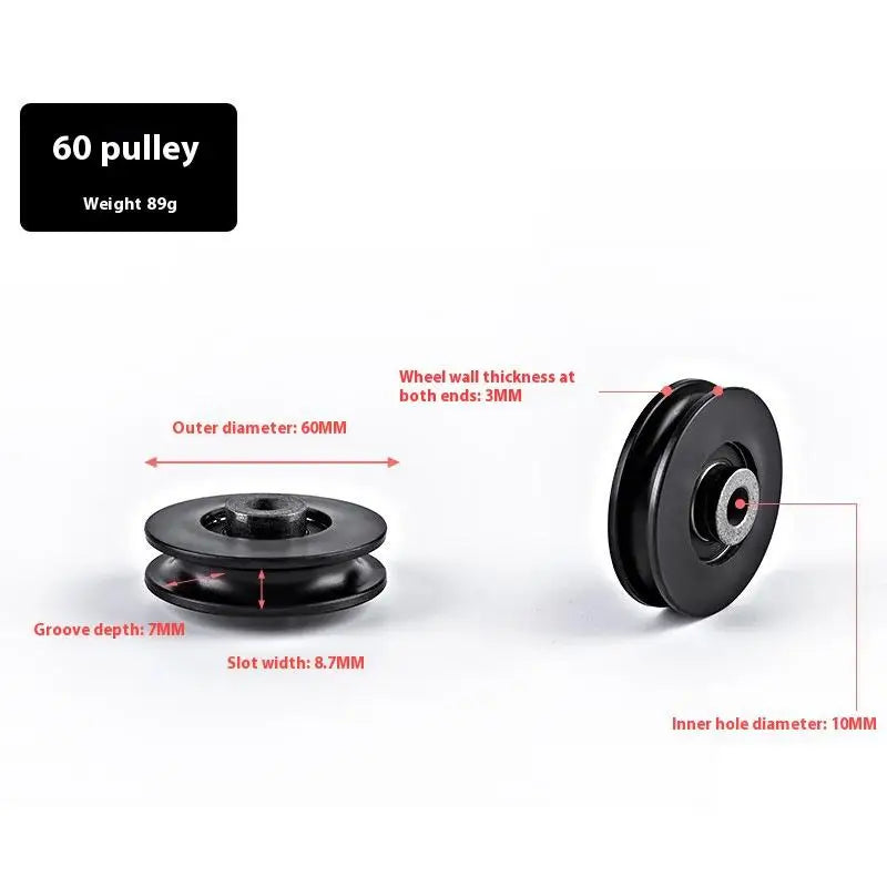1pcs 50-160MM Pulley Wheel Cable Fitness Bearing Universal Gym Bearing Pulley Nylon Bearing Fitness Equipment