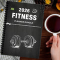 1PC Fitness Planner Bundle-Fitness Journal Workout Log Book Bundle – Fitness Plan Book - Schedule-Daily Fitness Planners