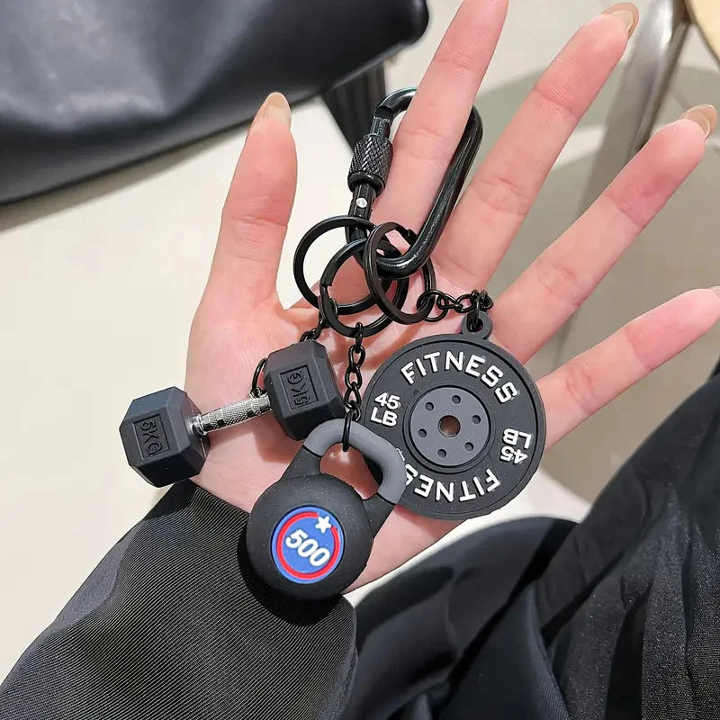 Fitness Keychain,Colorful Gym Bag Charm for Fitness Lovers, Motivational Fitness Gym Key ring,Workout Keychain Gifts