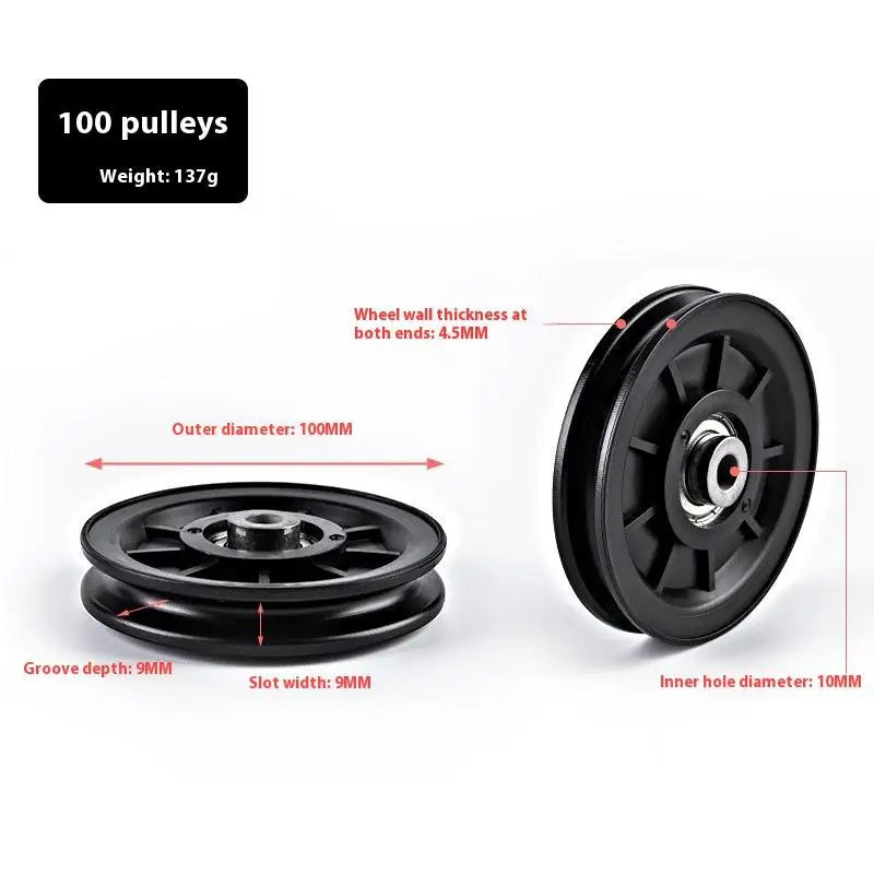 1pcs 50-160MM Pulley Wheel Cable Fitness Bearing Universal Gym Bearing Pulley Nylon Bearing Fitness Equipment