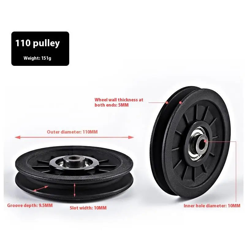 1pcs 50-160MM Pulley Wheel Cable Fitness Bearing Universal Gym Bearing Pulley Nylon Bearing Fitness Equipment