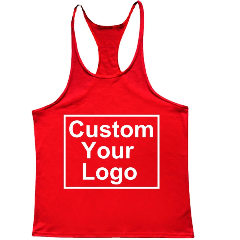 Customized logo new fashion sleeveless shirt vest men's fitness shirt men's fitness training fitness vest sports