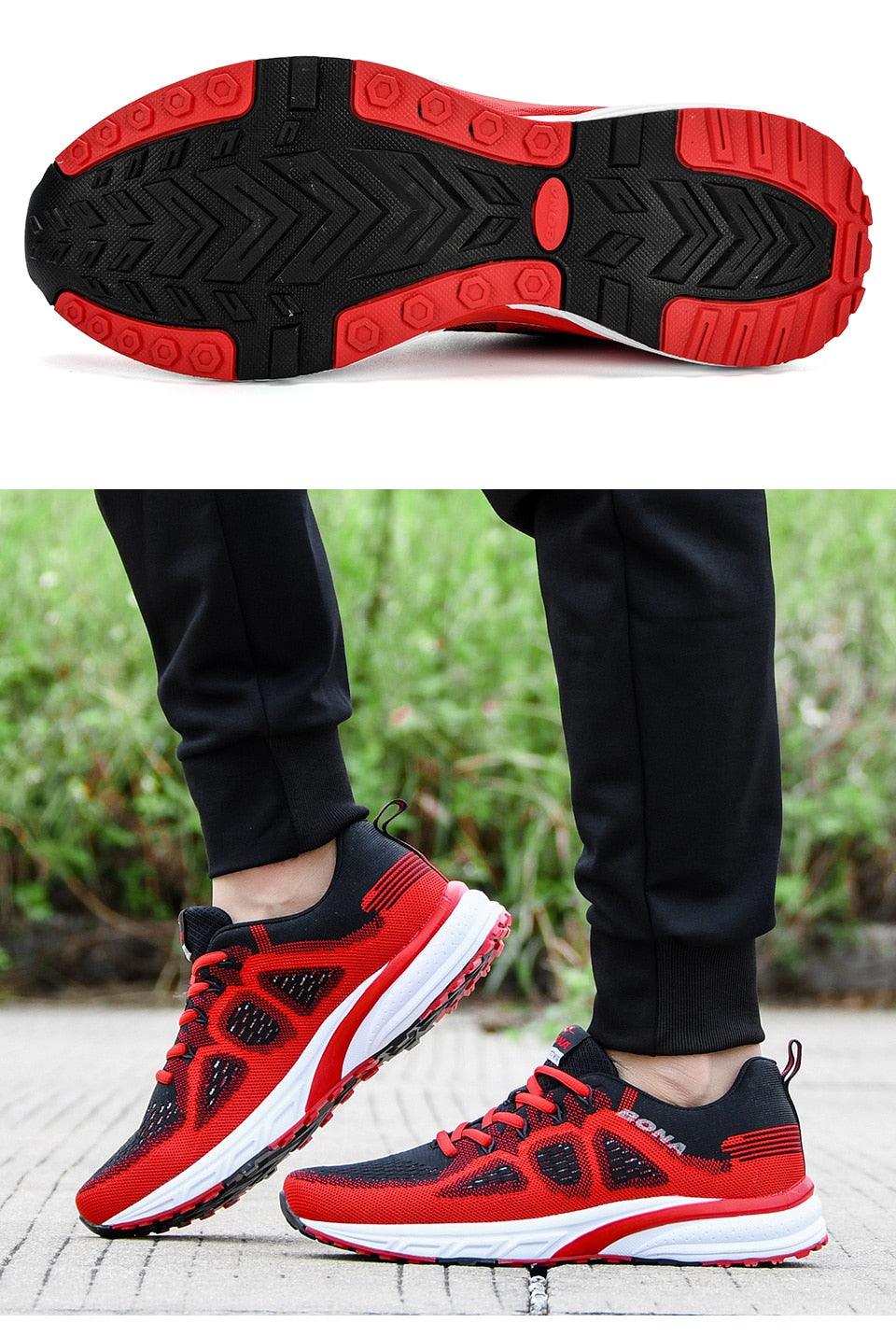 Breathable mesh sneakers with non-slip soles for all-day comfort and performance.