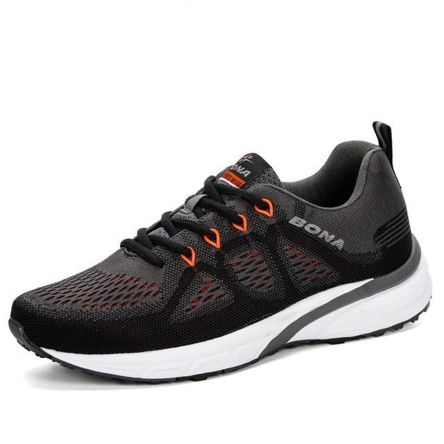 Breathable mesh sneakers with non-slip soles for all-day comfort and performance.