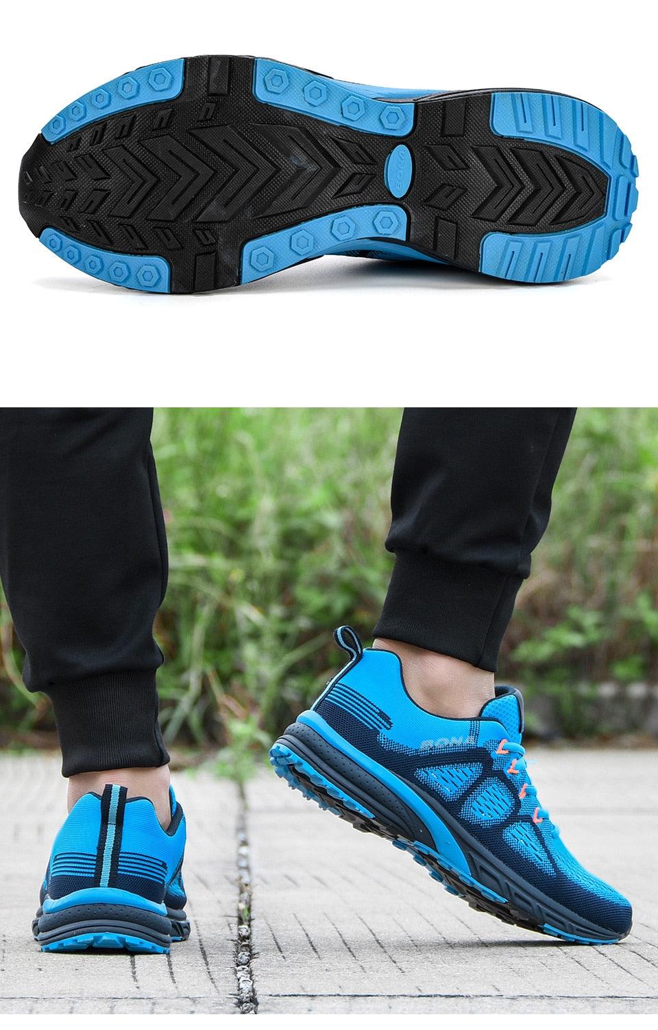 Breathable mesh sneakers with non-slip soles for all-day comfort and performance.