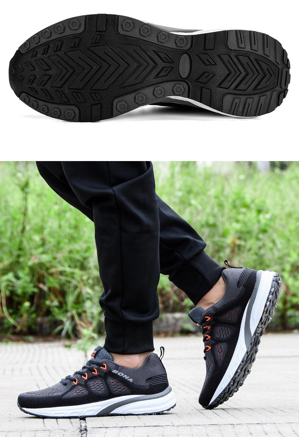 Breathable mesh sneakers with non-slip soles for all-day comfort and performance.