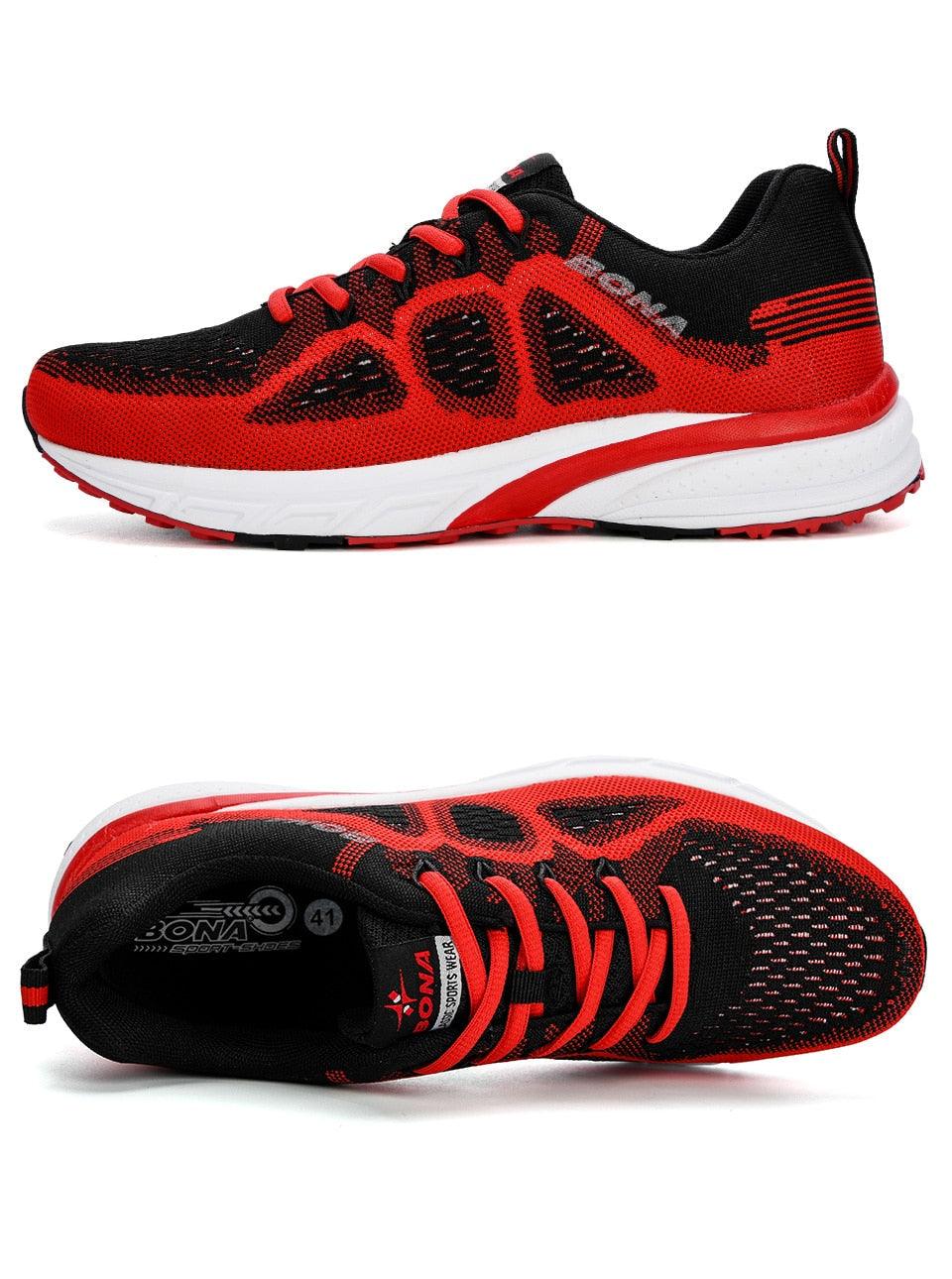 Breathable mesh sneakers with non-slip soles for all-day comfort and performance.