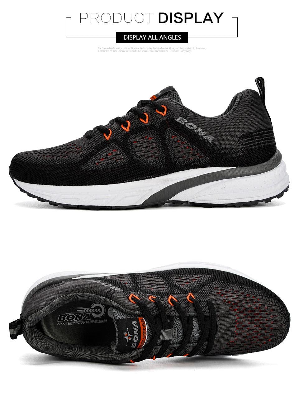 Breathable mesh sneakers with non-slip soles for all-day comfort and performance.