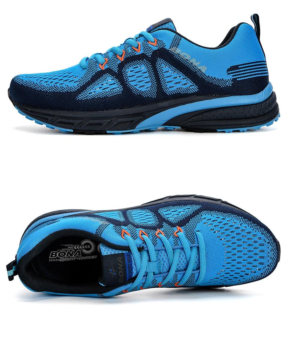 Breathable mesh sneakers with non-slip soles for all-day comfort and performance.