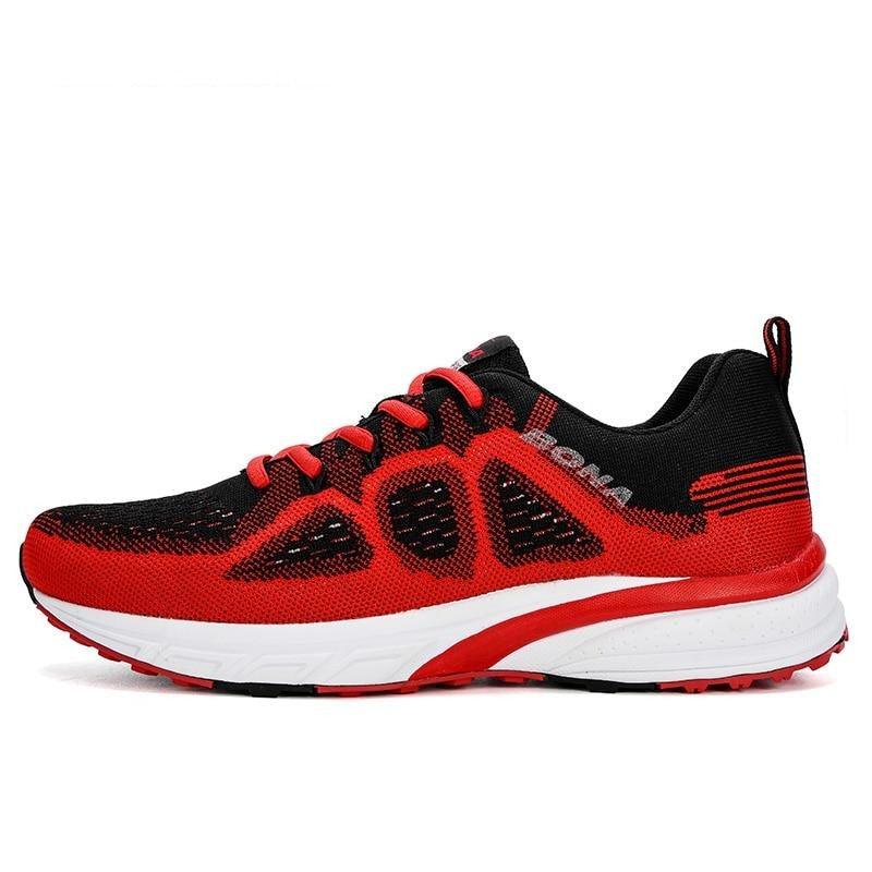 Breathable mesh sneakers with non-slip soles for all-day comfort and performance.