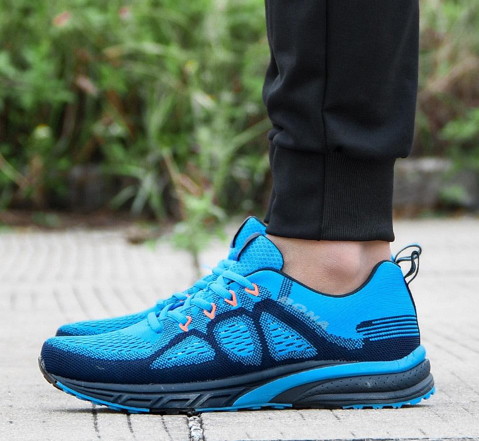 Breathable mesh sneakers with non-slip soles for all-day comfort and performance.